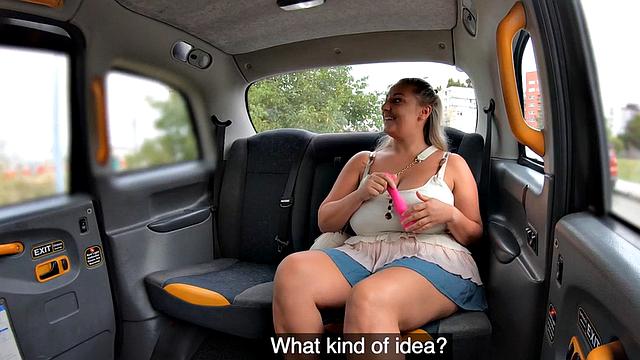 Busty ebony babe got her pussy fucked by cab driver