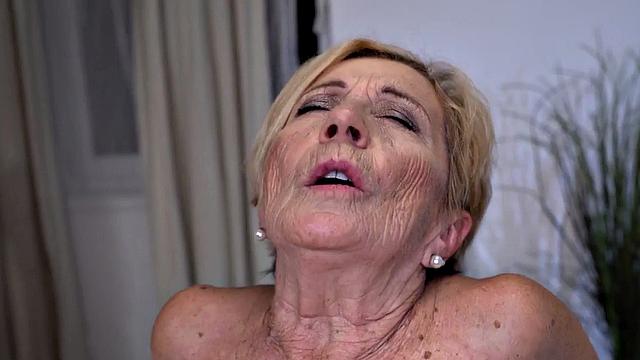 Facial loving granny fucked by stud in various positions