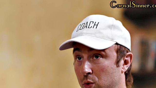 Sinning cheerleaders suck cock and get fucked by coach