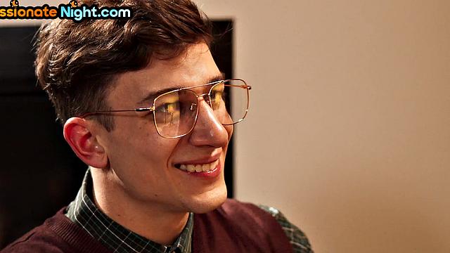 Strapon lesbian babes scissoring and licking while guy watches