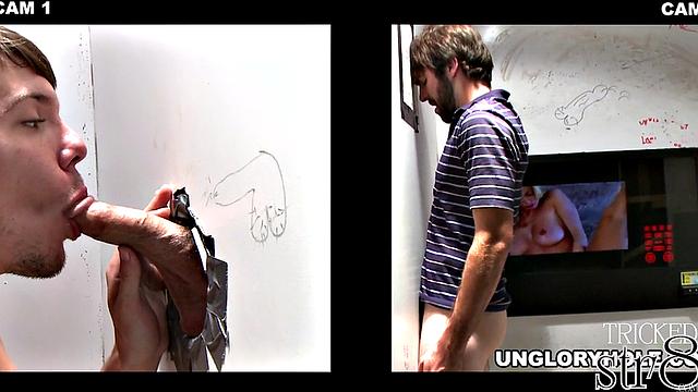 straight guy gets more than he bargained for at the gloryhole