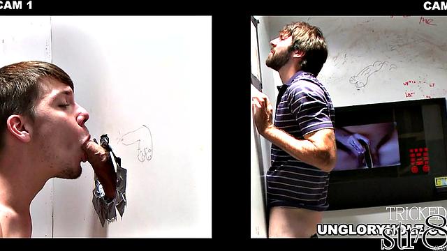 straight guy gets more than he bargained for at the gloryhole