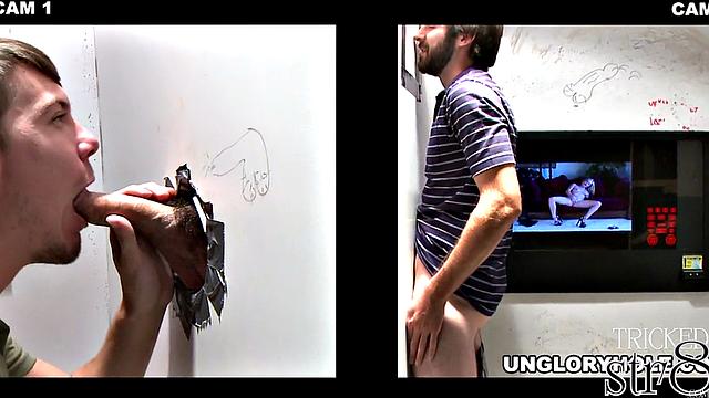 straight guy gets more than he bargained for at the gloryhole