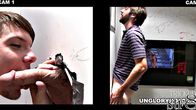 straight guy gets more than he bargained for at the gloryhole