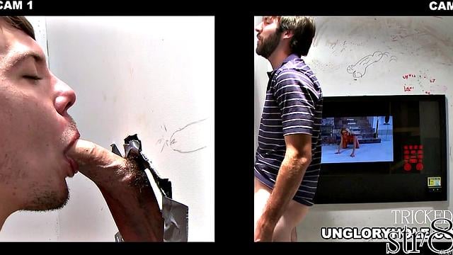 straight guy gets more than he bargained for at the gloryhole