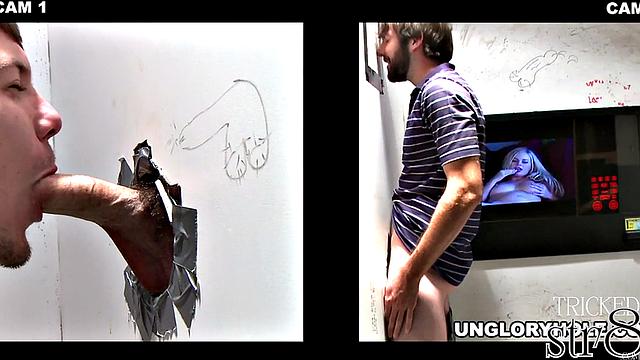 straight guy gets more than he bargained for at the gloryhole