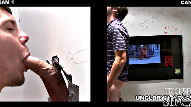 straight guy gets more than he bargained for at the gloryhole