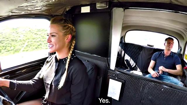 Taxi-driving eurobabe blowing and getting licked during sex