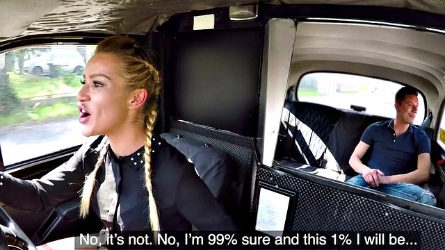 Taxi-driving eurobabe blowing and getting licked during sex