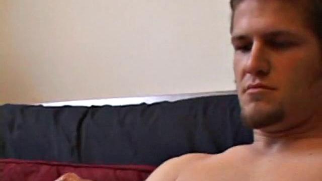 Str8 Alex Beats Off With Dildo