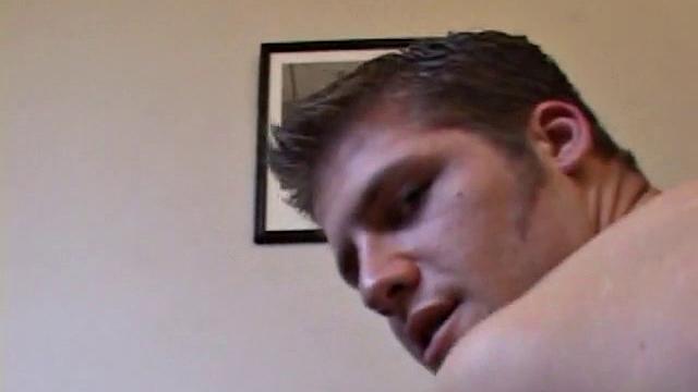 Str8 Alex Beats Off With Dildo