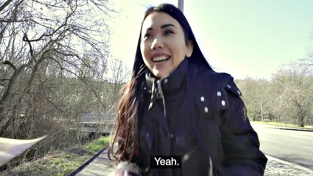 Pickedup Russian babe bentover before missionary stuffed