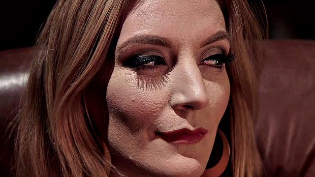 Predicament bondage sub whipped and fisted by lezdom