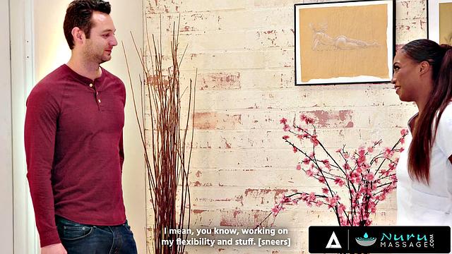 NURU MASSAGE - Stunning Masseuse Daya Knight Rides Cock Like A Horsewoman