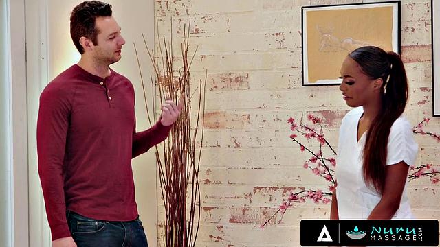 NURU MASSAGE - Stunning Masseuse Daya Knight Rides Cock Like A Horsewoman
