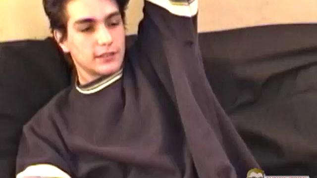 It's been awhile since we've seen TJ naked and stoking his 8 inches. And in this scene he's playing with it, before getting out of his pants.