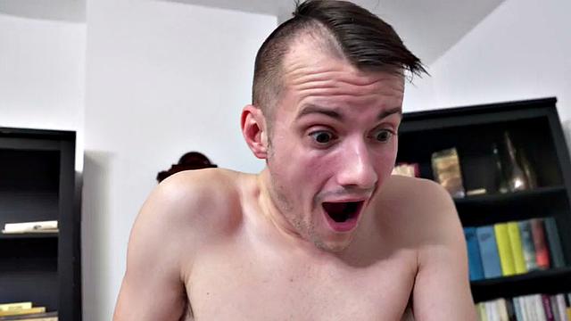 Busty babe and her roommate get pussyrammed in hostel 3some