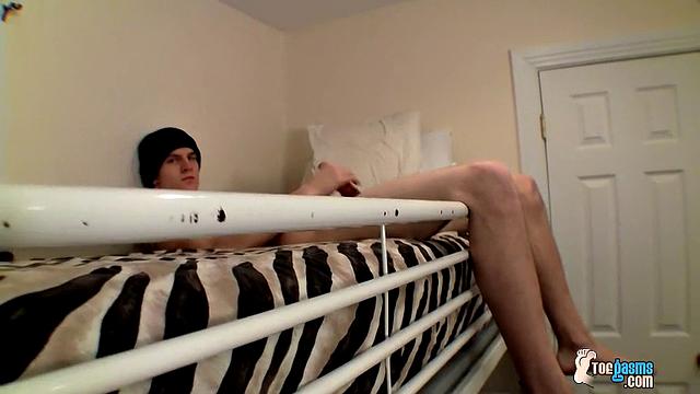 Lex Lane Gets His Feet Covered in Cum