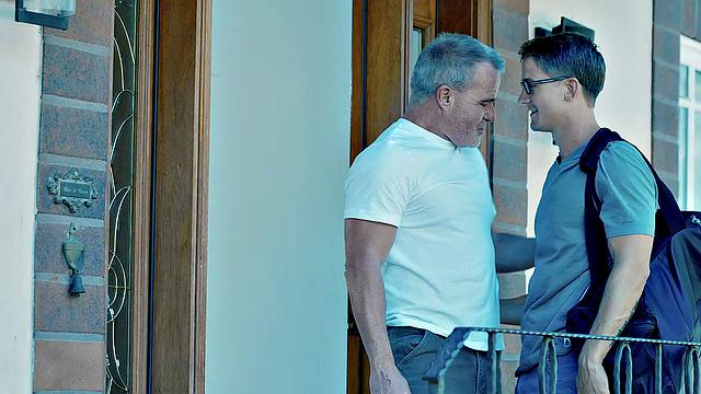 Dale Savage Helps Stepson Get Off When Hurt Hands - DisruptiveFilms