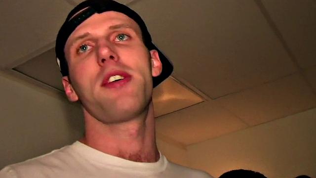 Hazed dormitory stud fucked in 3way for fraternity