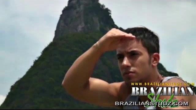 Cosme takes as much of Marcelo's uncut cock as he can fit in his mouth, while Francisco fucks Marcelo from behind. Then Francisco and Marcelo take turns fucking Cosme, before Marcelo bends over and takes Francisco balls deep.