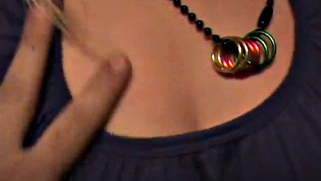 Blonde teen with pierced tits and a smile begs for a hard fuck