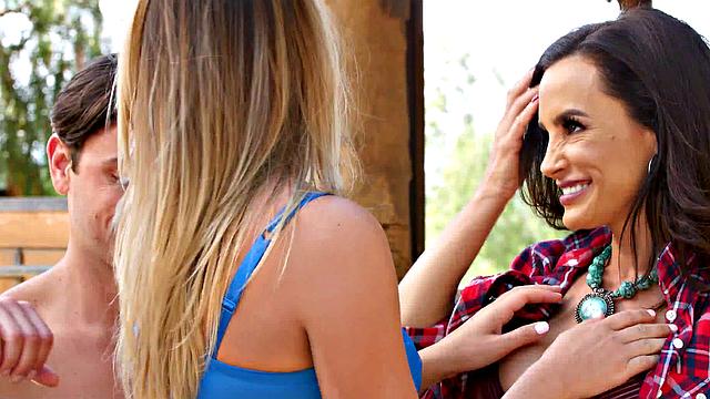 Lisa Ann & Brett Rossi Three-way