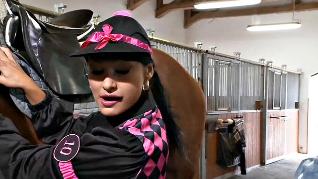 Stella Joy Takes a Stiff Dong Doggy Style!