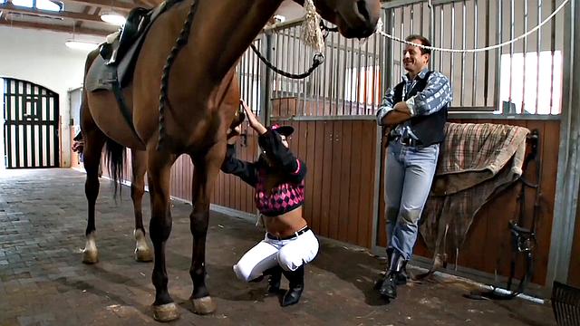 Stella Joy Takes a Stiff Dong Doggy Style!