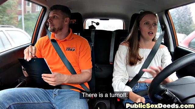 Stunning learner riding instructor