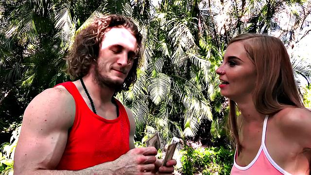 Tiny Redhead Takes Dick at the Park