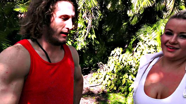 Tiny Redhead Takes Dick at the Park