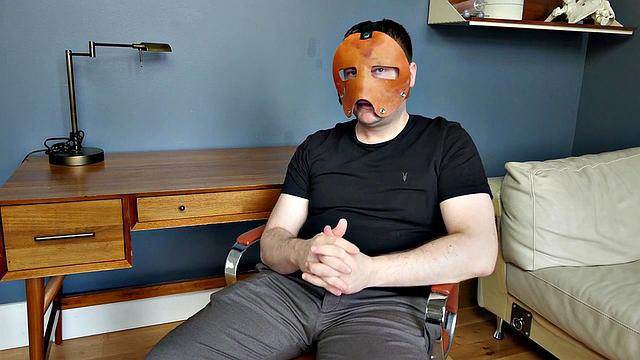 Submissive teen gagging on her dom's cock