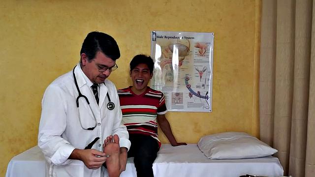 Rave visits Doctor Tickles for annual check-up.