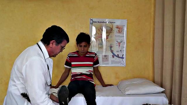 Rave visits Doctor Tickles for annual check-up.