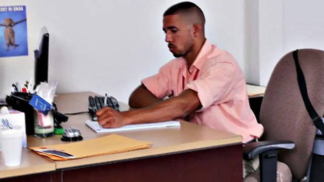 A boss's insatiable desire to get his ass pounded in a hot 3some