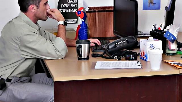 A boss's insatiable desire to get his ass pounded in a hot 3some