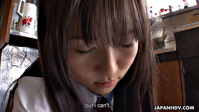 Teeny queen Ai Uehara gives a nice blowjob