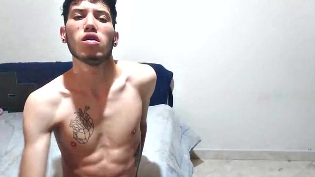 Pervert Boy in the Bedroom: Stripped Down and Jerking Off for the Camera