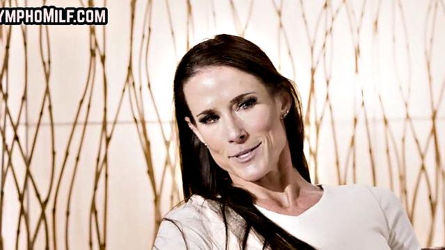 Skinny taboo MILF rides stepson's cock after blowjob