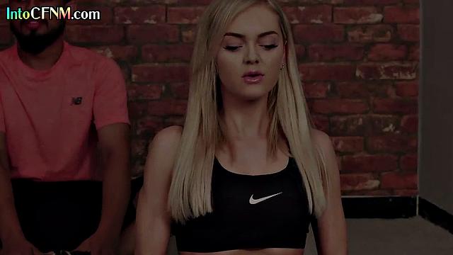 Horny CFNM babes wanking guy