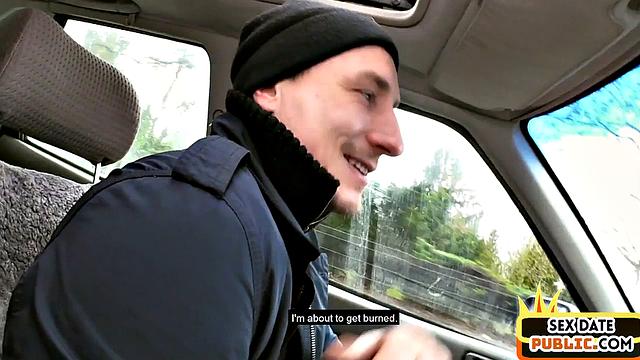 Horny MILF pussyfucked outdoor