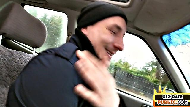 Horny MILF pussyfucked outdoor