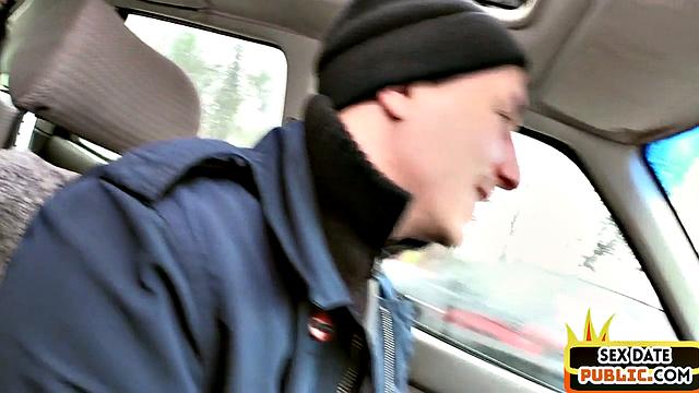 Horny MILF pussyfucked outdoor