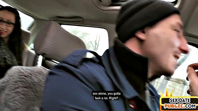 Horny MILF pussyfucked outdoor