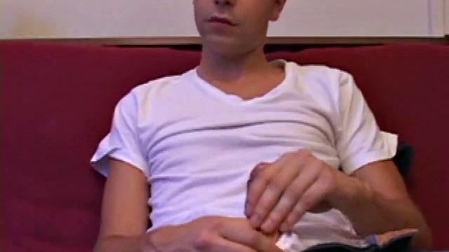 Young super shooter Vincenzo is back for a hot solo jerk off session. After stripping out of his clothes, Vincenzo lubes up his cock and starts stroking with determination.