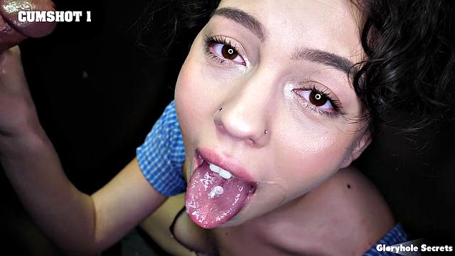 GloryholeSecrets - Watch Petite Asian And Hot Brunette Suck Cock In CUMPilation