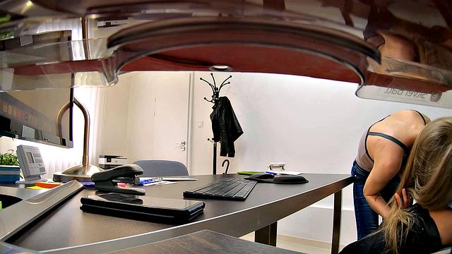 LOAN4K. Sexy babe's sweet crack drilled by loan manager on the desk