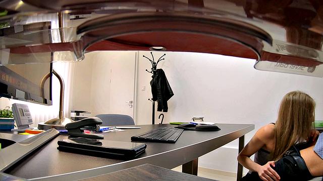 LOAN4K. Sexy babe's sweet crack drilled by loan manager on the desk