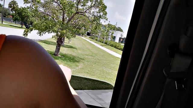 Pulled straight hunk fucks ass in public van outdoor